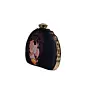 Women Ganesh Printed D-shape Clutch