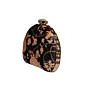 Woman Floral Printed D-shape Clutch