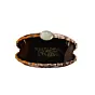 Women Rose Printed D-shape Clutch