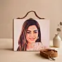 Women Portrait Caricature Personalised Suitcase Style Clutch Bag