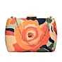 Women Pastel Rose Print Clutch