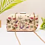 Woman Lotus Garden Royale Printed Clutch