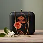 Woman Floral Woman Face Printed Clutch