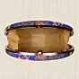 Women Oval Lotus Printed clutch