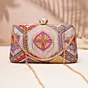 Woman Lavender Mandala Bloom Clutch
