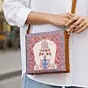 Women Blue Decorative Vase Suitcase Style
