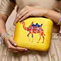 Women Camel Printed Clutch
