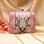 Woman Royal Peacock Printed Clutch
