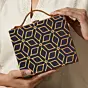 Woman Rustic Floral Symmetrical Suitcase Style