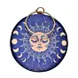 Women Sun-Moon Round Printed Clutch