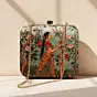 Women Traditional Indian Woman Printed Clutch