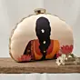 Women Flower Lady Printed Clutch
