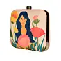 Women Flower Women Portrait Clutch