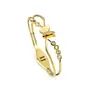 Woman Printed Clutch & Gold-Plated Butterfly Bangle | Festive Luxe Combo