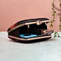 Woman Red Moon Printed Clutch