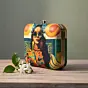 Women Glamourous Girl Printed Clutch