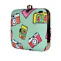 Woman Funky Camera Printed Clutch
