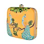 Women Elegant Peacock Printed Clutch