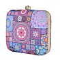 Woman Purple Multipattern Mandala Clutch