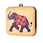Women Elephant Printed Clutch