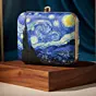 Women Starry Night Printed Clutch