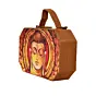 Woman Peace Buddha Print Clutch