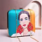 Women Bloom with Beauty Women Portrait Clutch in Two Shades