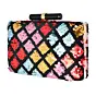 Women Multicolor Diamond Sequins Clutch