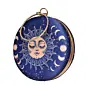 Women Sun-Moon Round Printed Clutch