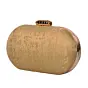 Woman Gold Glitter Clutch