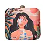Women Beach Vibes Printed Clutch
