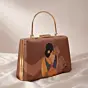 Women Indian Women Portrait Printed Clutch