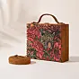 Women Tiger Printed Suitcase Style Clutch