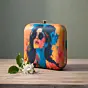 Women Multicolour Woman Portrait Clutch