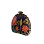 Women Lotus Printed D-shape Clutch