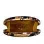 Women Golden Blue Nature Clutch