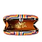 Woman Funky Peach And Yellow Pattern Clutch