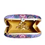 Woman Purple Multipattern Mandala Clutch