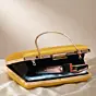 Yellow Based Classy Women Printed Clutch