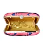 Women Purple Saree Women Printed Clutch