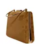 Women Brown Fabric Clutch