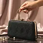 Women Noir Royale Embroidery Clutch