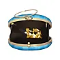 Woman Quirky Woman Round Printed Clutch