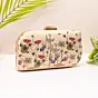 Woman Lotus Garden Royale Printed Clutch