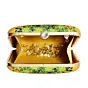 Women Elegant Peacock Printed Clutch