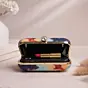 Women Multicoloured Butterfly Printed Clutch