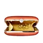 Black Hair Women Printed Clutch