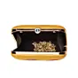 Woman Yellow Based Customised Name Clutch
