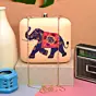 Women Elephant Printed Clutch