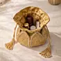 Woman Royal Golden Pearl Potli